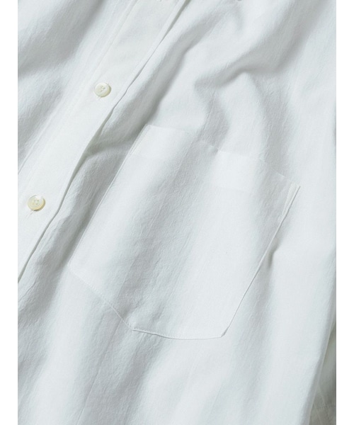 LIDNM(リドム)の「HICOUNT WASHER TWILL H/S(シャツ/ブラウス・メンズ・ホワイト/ブルー・S/M/L)」の15枚目の写真