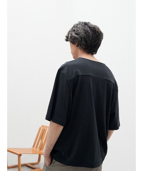 LIDNM(リドム)の「SILK BREND TEE(Tシャツ/カットソー・メンズ・ブラック/ホワイト・S/M/L)」の21枚目の写真