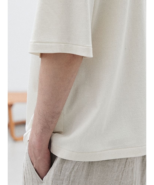 LIDNM(リドム)の「SILK BREND TEE(Tシャツ/カットソー・メンズ・ブラック/ホワイト・S/M/L)」の7枚目の写真