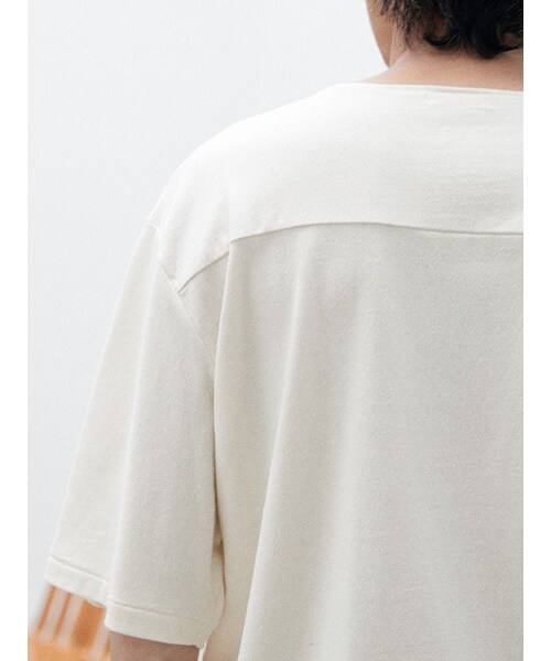 LIDNM(リドム)の「SILK BREND TEE(Tシャツ/カットソー・メンズ・ブラック/ホワイト・S/M/L)」の8枚目の写真