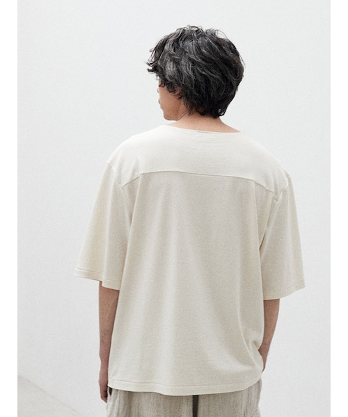 LIDNM(リドム)の「SILK BREND TEE(Tシャツ/カットソー・メンズ・ブラック/ホワイト・S/M/L)」の9枚目の写真