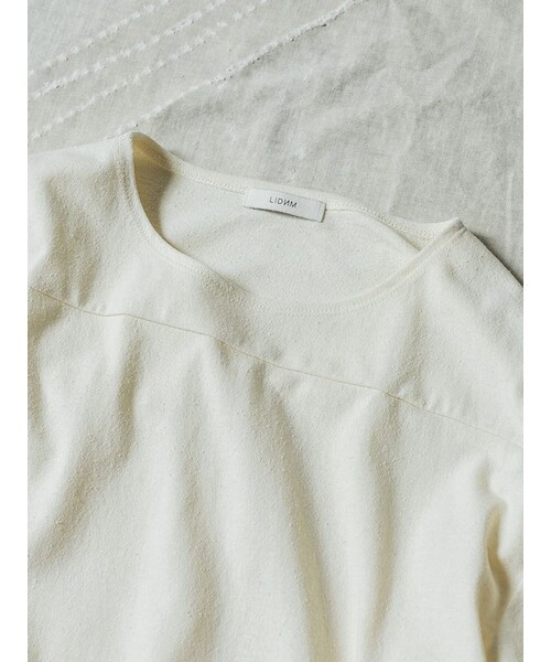 LIDNM(リドム)の「SILK BREND TEE(Tシャツ/カットソー・メンズ・ブラック/ホワイト・S/M/L)」の11枚目の写真