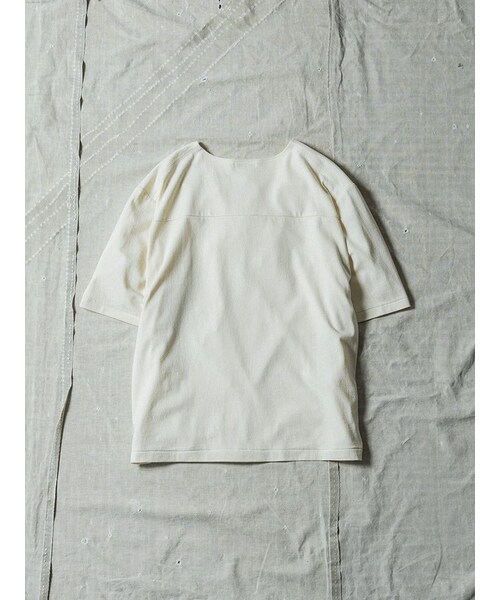 LIDNM(リドム)の「SILK BREND TEE(Tシャツ/カットソー・メンズ・ブラック/ホワイト・S/M/L)」の13枚目の写真