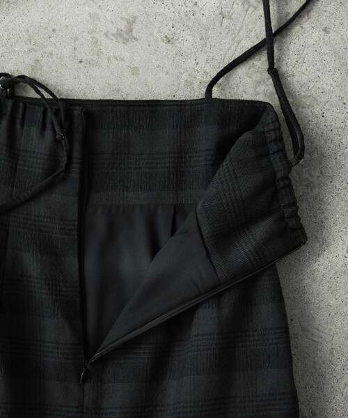 スカート siwem JACQUARD CHECK JUMPER SKIRT SIWEM(シウム) ONLINE STORE / JACQUARD CHECK JUMPER SKIRT