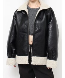 EVRIS | オーバーサイズボアブルゾン(ムートンコート)