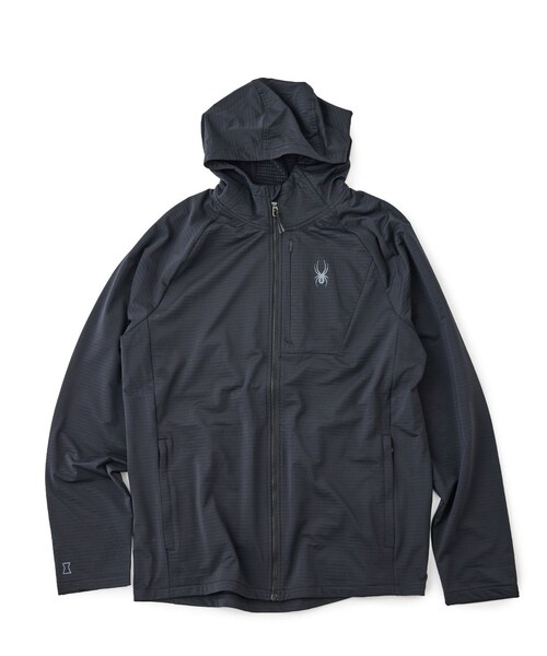 ADAM ET ROPE'(アダムエロペ)の「【SPYDER】GRIDWEB HOODIE(パーカー・レディース・ブラック・L/M)」の1枚目の写真