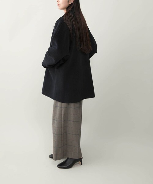 URBAN RESEARCH ROSSO（アーバンリサーチロッソ）の「『一部別注カラー』YENN　DOUBLE FACE PEA COAT（その他アウター・レディース・別注DNAVY/BROWN/CHARCOAL・FREE）」の20枚目の写真