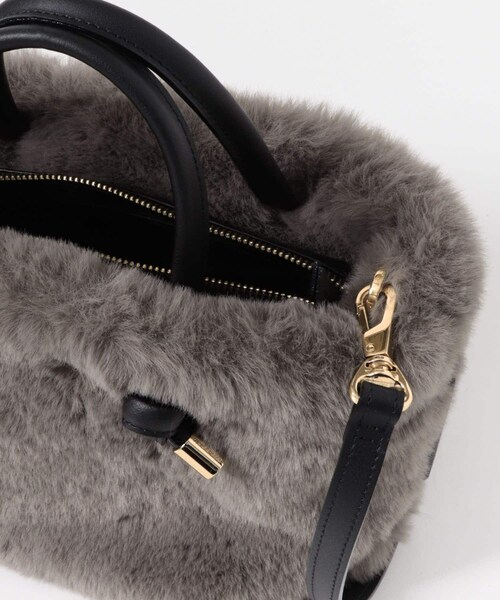 URBAN RESEARCH ROSSO（アーバンリサーチロッソ）の「VIOLAd’ORO　エコファーノットハンドル（ハンドバッグ・レディース・mochablack/dbrownblk/leoblack・-）」の6枚目の写真