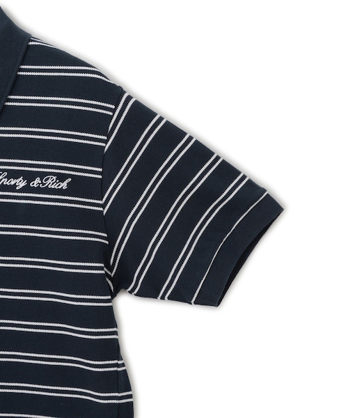 ADAM ET ROPE'(アダムエロペ)の「【Sporty&Rich(スポーティー アンド リッチ)】Signature Logo Polo(ポロシャツ・レディース・ネイビー・S)」の5枚目の写真