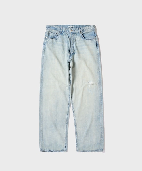 ADAM ET ROPE'（アダムエロペ）の「【AURALEE/オーラリー】FADED SELVEDGE LIGHT DENIM WIDE PANTS（デニムパンツ・メンズ・ブルー系・28/30/32/34）」の2枚目の写真
