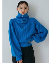 MURUA | ZIPショートニット(ニット/セーター)