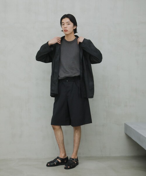 URBAN RESEARCH DOORS(アーバンリサーチドアーズ)の「RA/LYO Sheer Shirts Jacket(テーラードジャケット・メンズ・NAVY/BLACK・M/L)」の7枚目の写真