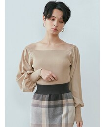 LAGUNAMOON | オフショルリブニットプルオーバー(ニット/セーター)
