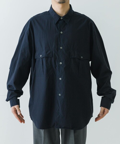 URBAN RESEARCH（アーバンリサーチ）の「PORTER CLASSIC　ROLL UP COTTON SHIRTS（シャツ/ブラウス・メンズ・NVY・XL/XXL/XXXL）」の3枚目の写真
