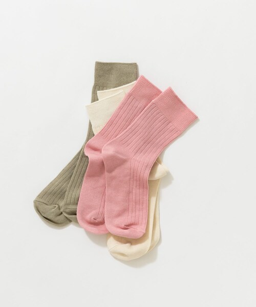 URBAN RESEARCH(アーバンリサーチ)の「『UR TECH』ライトリブソックス(その他アンダーウェア/インナー・レディース・NATURAL/L.KHAKI/PINK・22-24)」の10枚目の写真