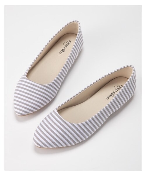 nissen（ニッセン）の「やわらかフラットパンプス（低反発中敷）（ワイズ２Ｅ）（パンプス・メンズ・黒(スムース)/シルバー(スムース)/黒(スエード調)/グレージュ(スエード調)/サックス(スエード調)/ピンク(ツイード調)/メッシュ型押し/グレー系ボーダー/ブラウン(クロコ型押)/ホワイト型押し/サックス(デニム)・S=22.0~22.5cm/M=23.0~23.5cm/L=24.0~24.5cm/LL=25.0~25.5cm）」の9枚目の写真