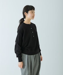 かぐれ | コットンカシミヤヘンリーネックニット(ニット/セーター)