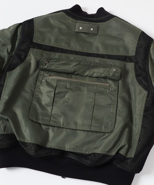 URBAN RESEARCH（アーバンリサーチ）の「Andersson Bell　F/L WASHED BOMBER JACKET（スタジャン・メンズ・KHAKI・M/L）」の10枚目の写真