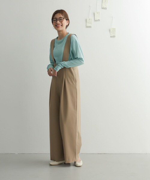 URBAN RESEARCH DOORS（アーバンリサーチドアーズ）の「『別注』unfil×DOORS　high twist cotton L/S t-shirts（Tシャツ/カットソー・レディース・別注l.blue/別注beige/別注orange・1）」の11枚目の写真