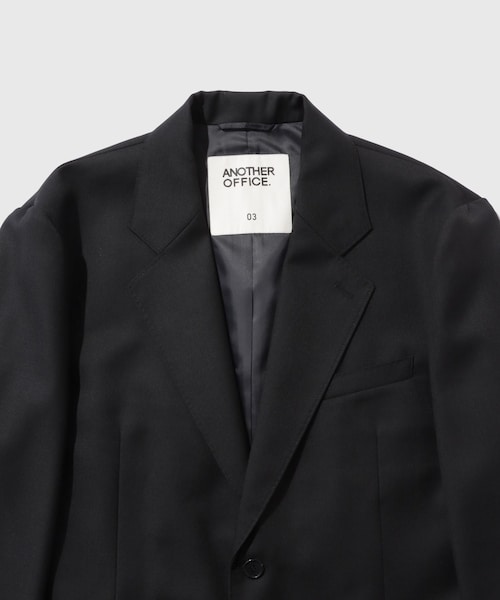 ADAM ET ROPE'（アダムエロペ）の「【ANOTHER OFFICE/アナザーオフィス】Legacy Single Wool Blazer（テーラードジャケット・メンズ・ブラック/チャコール・1/2/3）」の8枚目の写真