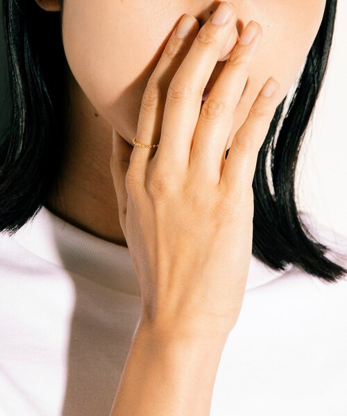 URBAN RESEARCH（アーバンリサーチ）の「decor『デコール』　18K BallRing（リング・レディース・Gold・11/13/15）」の4枚目の写真