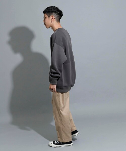 THE GOODLAND MARKET（ザグッドランドマーケット）の「『別注』MIDIUMISOLID×TGM　Recycled polyester sweat（スウェット・レディース・C.Gray/L.Beige/OFF・M/L）」の11枚目の写真