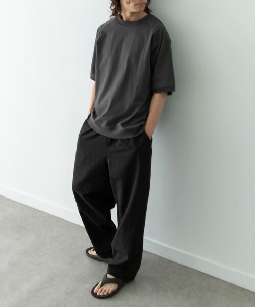 URBAN RESEARCH Sonny Label（アーバンリサーチサニーレーベル）の「リネン混ワイドイージーパンツ（その他パンツ・メンズ・ブラック/ベージュ・S/M/L）」の10枚目の写真