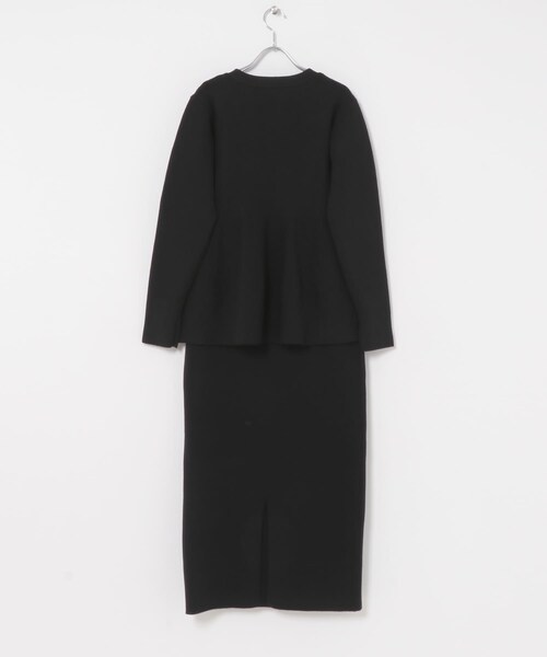 URBAN RESEARCH ROSSO（アーバンリサーチロッソ）の「カシミヤシルク混ペプラムニットアップ（ニット/セーター・レディース・BLACK/L.BEIGE・Free）」の9枚目の写真