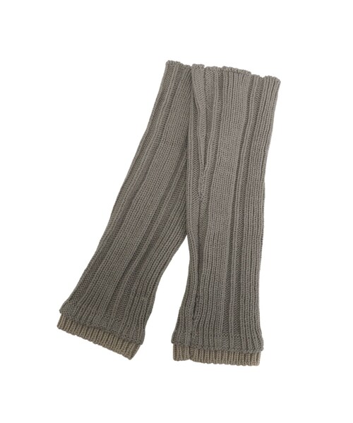 Ungrid（アングリッド）の「ニットアームウォーマー（手袋・レディース・グレー/モカ・F）」の2枚目の写真