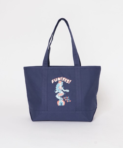 URBAN RESEARCH Sonny Label（アーバンリサーチサニーレーベル）の「HIROCKSHOWコラボ保冷トートバッグ（トートバッグ・メンズ・ホワイト/ホワイトxネイビー/ネイビー・One）」の14枚目の写真