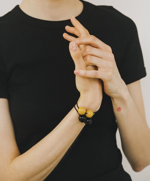 URBAN RESEARCH（アーバンリサーチ）の「decor『デコール』　SET HAIR TIE（ヘアゴム・レディース・BEIGE/BK/CARAMEL/BK・-）」の2枚目の写真