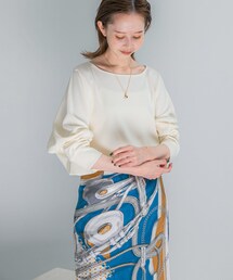 URBAN RESEARCH ROSSO | ニットジョーゼットドルマンプルオーバー(シャツ/ブラウス)