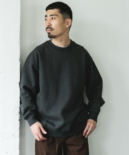 URBAN RESEARCH DOORS（アーバンリサーチドアーズ）の「裏起毛クルーネックスウェット（スウェット・メンズ・ASH GRAY/OLIVE/NAVY/TOP CCL・M/L）」の21枚目の写真