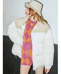 jouetie | ブロッキングルーズダウン(ダウンジャケット/コート)