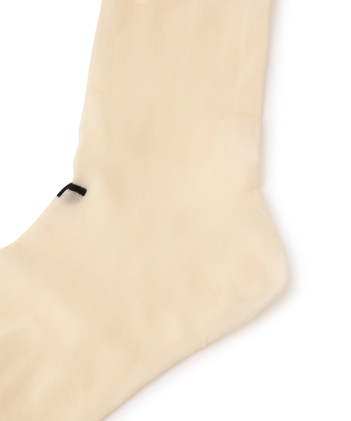 ADAM ET ROPE'(アダムエロペ)の「シアーハイソックス(ソックス/靴下・レディース・ブラック/キナリ系/グリーン/ピンク・F)」の11枚目の写真