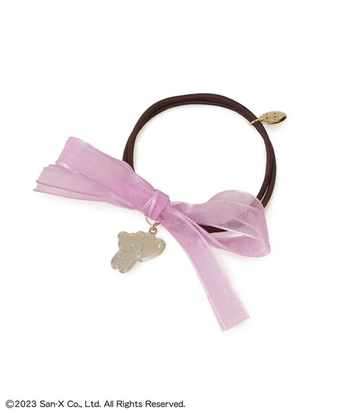 ROPE' PICNIC（ロペピクニック）の「【Rilakkuma(リラックマ) 】meets ROPE' PICNIC/オーガンジーヘアポニー（ヘアゴム・レディース・キナリ/ラベンダー/イエロー・F）」の21枚目の写真