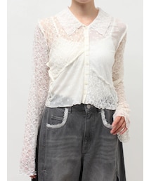 merry jenny | fog color blocking cardigan(カーディガン/ボレロ)