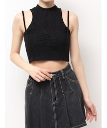 EATME | ビスチェデザインラメリブTOP(タンクトップ)