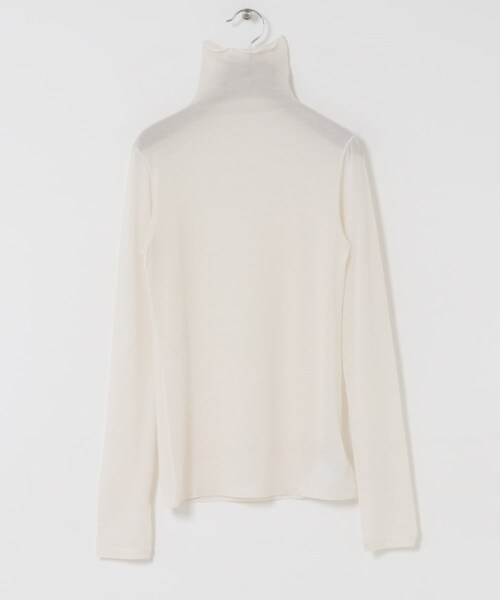 URBAN RESEARCH（アーバンリサーチ）の「カシミヤシルクタートルカットソー（Tシャツ/カットソー・レディース・BLACK/BORDER/BORDEAUX/OFF LAME・Free）」の15枚目の写真