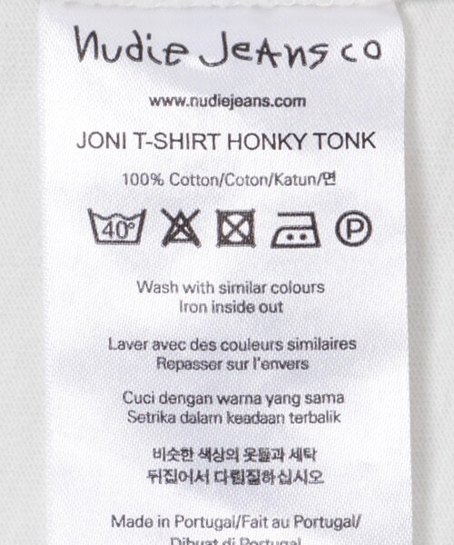 THE GOODLAND MARKET（ザグッドランドマーケット）の「NUDIE JEANS　Joni T-Shirt（Tシャツ/カットソー・レディース・Offwhite・S/M/L）」の14枚目の写真