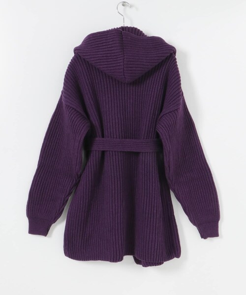 URBAN RESEARCH(アーバンリサーチ)の「『別注』OLDDERBY KNITWEAR×UR Open Front Hoodie(カーディガン/ボレロ・レディース・MUSGO/PURPURA/NIEBLA・FREE)」の14枚目の写真
