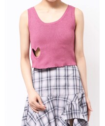 EVRIS | ハートカッティングニットトップス(ニット/セーター)