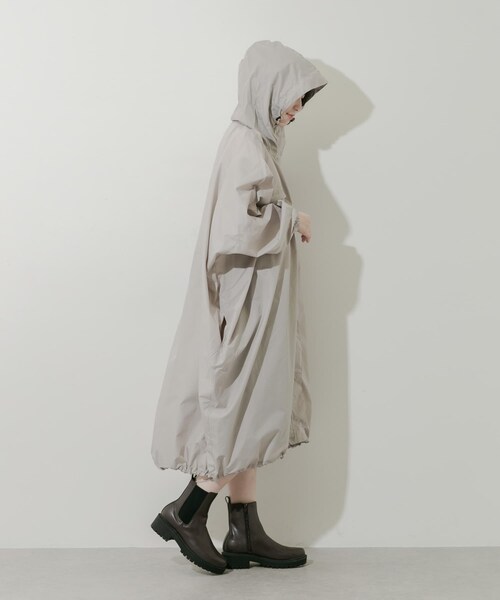 SMELLY（スメリー）の「『WEB限定』because　Mods Poncho（レインコート/ポンチョ・レディース・MNT/GRY/NVY・One）」の14枚目の写真
