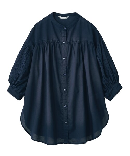 シャツ ブラウス シニア ファッション ジャガード切替 ジャケット M/L/LL ニッセン nissen Amazon | [ニッセン] シニアファッション ジャガード切替シャツ