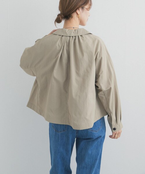 URBAN RESEARCH DOORS（アーバンリサーチドアーズ）の「DANTON　DOLMAN SLEEVE JACKET（テーラードジャケット・レディース・BEIGE/BLUE/GREIGE・36）」の7枚目の写真