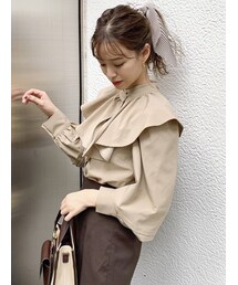 dazzlin | ビッグカラー付ボリュームブラウス(シャツ/ブラウス)