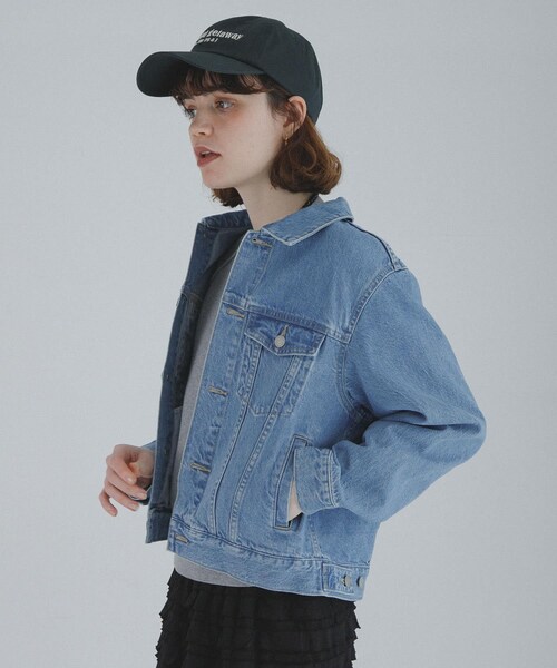 URBAN RESEARCH Sonny Label（アーバンリサーチサニーレーベル）の「オーセンティックデニムショートジャケット（デニムジャケット・レディース・インディゴ/ライトインディゴ・Free）」の8枚目の写真