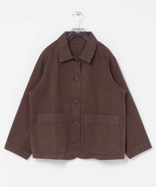URBAN RESEARCH（アーバンリサーチ）の「BASERANGE　OSI JACKET（テーラードジャケット・レディース・CATA BROWN・S）」の2枚目の写真
