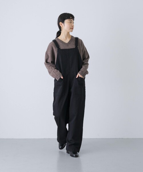 かぐれ（カグレ）の「バッククロスサロペット（サロペット/オーバーオール・レディース・OFF/INDIGO/BLACK・FREE）」の14枚目の写真