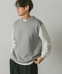 URBAN RESEARCH DOORS | ダブルフェイスVネックベスト(ベスト)